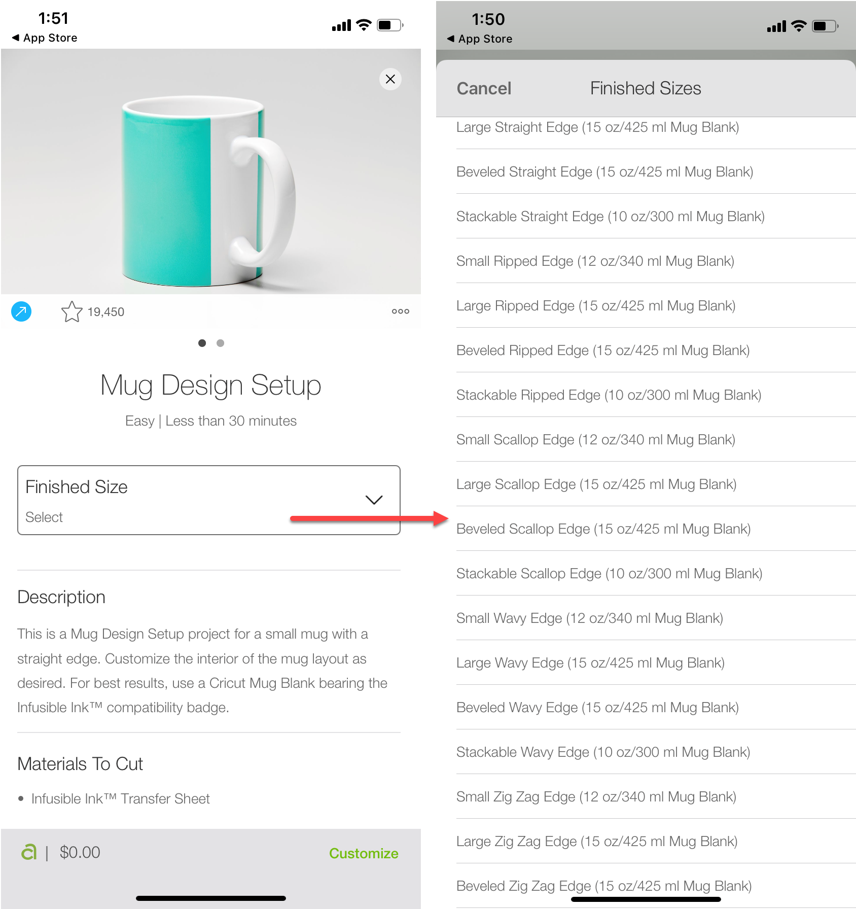Comment utiliser les designs pour Cricut Mug Press dans Design Space